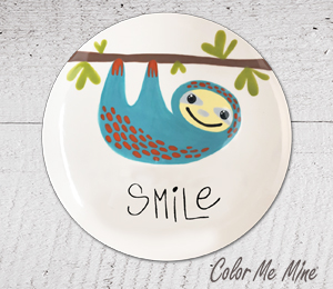 Edison Sloth Smile Plate