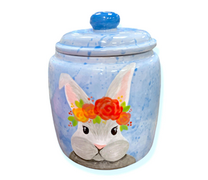 Edison Watercolor Bunny Jar