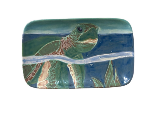 Edison Swimming Turtle Plate