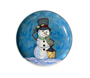 Edison Rustic Glazed Snowman