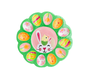 Edison Easter Sherbet Egg Plate