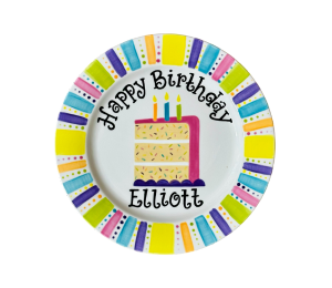Edison Birthday Cake Plate