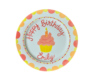 Edison Birthday Cupcake Plate